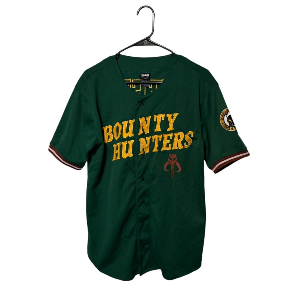 Bounty Hunters Boba Fett Baseball Jersey Small Green Star Wars Our Universe